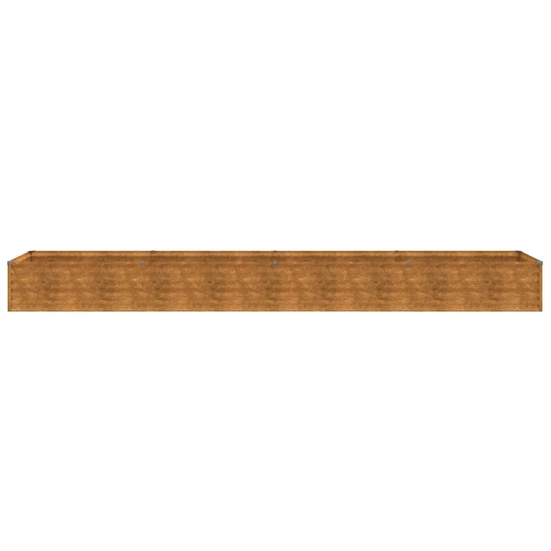 Jardinera Elevada De Acero Corten 386x50x36 Cm