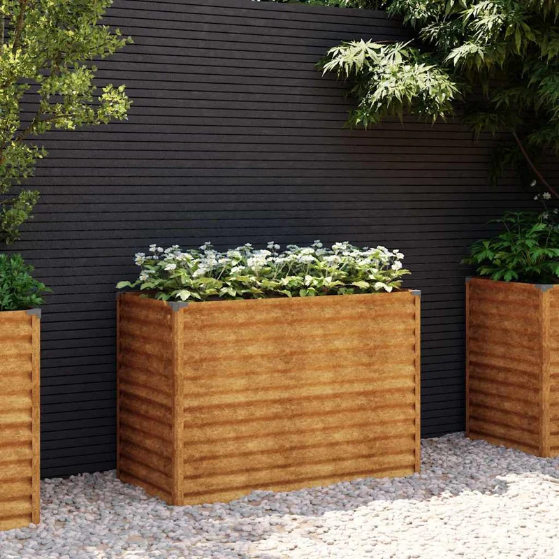 Jardinera Elevada 100x50x69 Cm Acero Corten