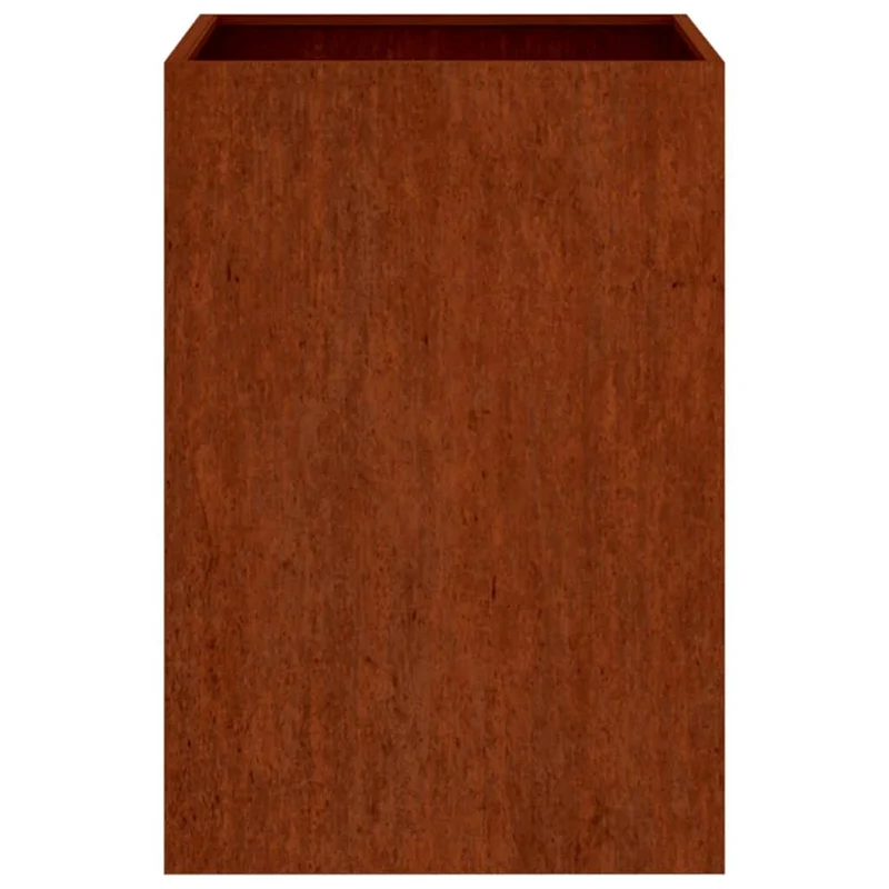 Jardinera De Acero Corten 42x38x75 Cm