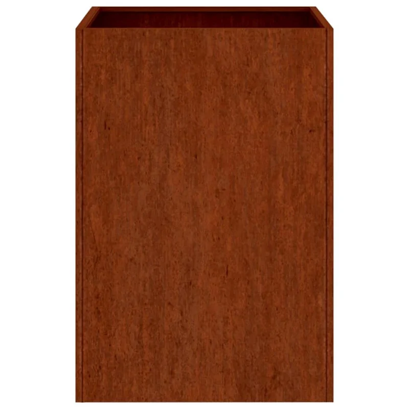 Jardinera De Acero Corten 42x38x75 Cm