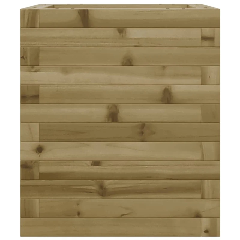 Jardinera De Madera De Pino Impregnada 40x40x46 Cm