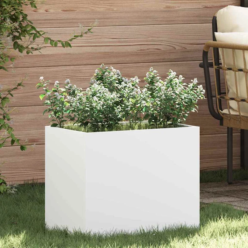 Macetero De Jardín 50 X 32 X 40 Cm Acero Laminado En Frío