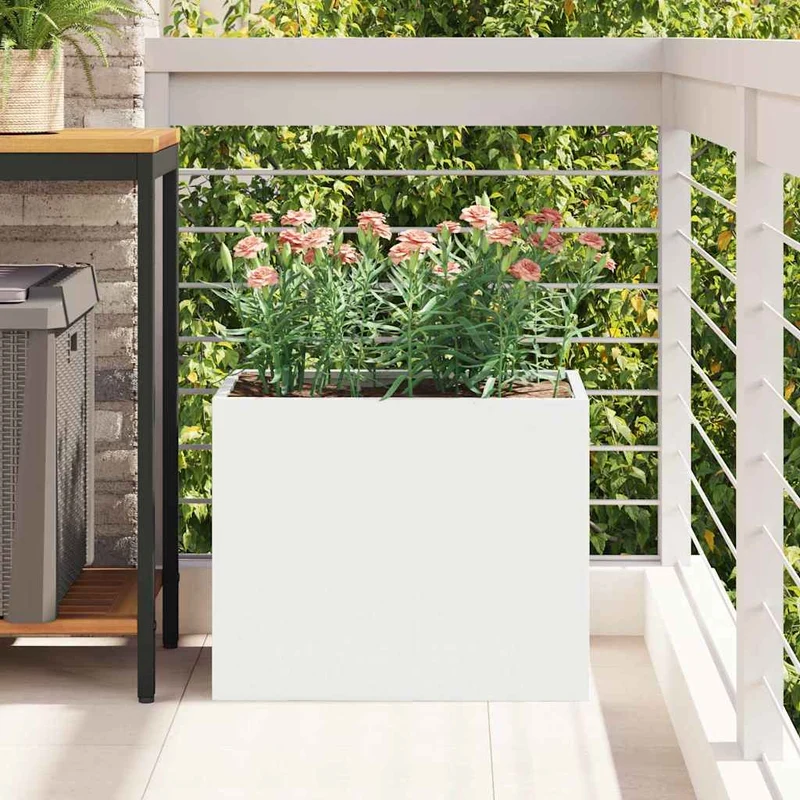 Macetero De Jardín 50 X 32 X 40 Cm Acero Laminado En Frío