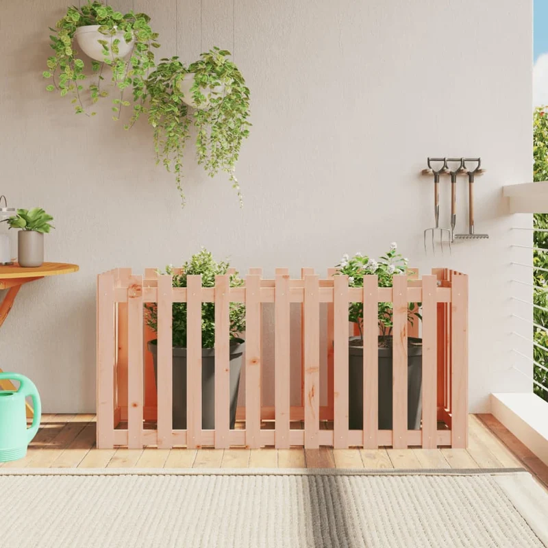 Arriate Elevado Jardín Valla Madera Maciza Douglas 150x50x70 Cm