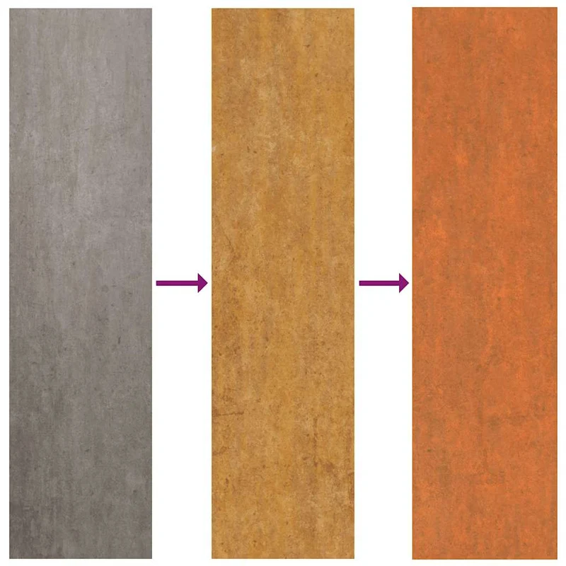 Arriate Oxidado De Acero Corten 240x80x45 Cm