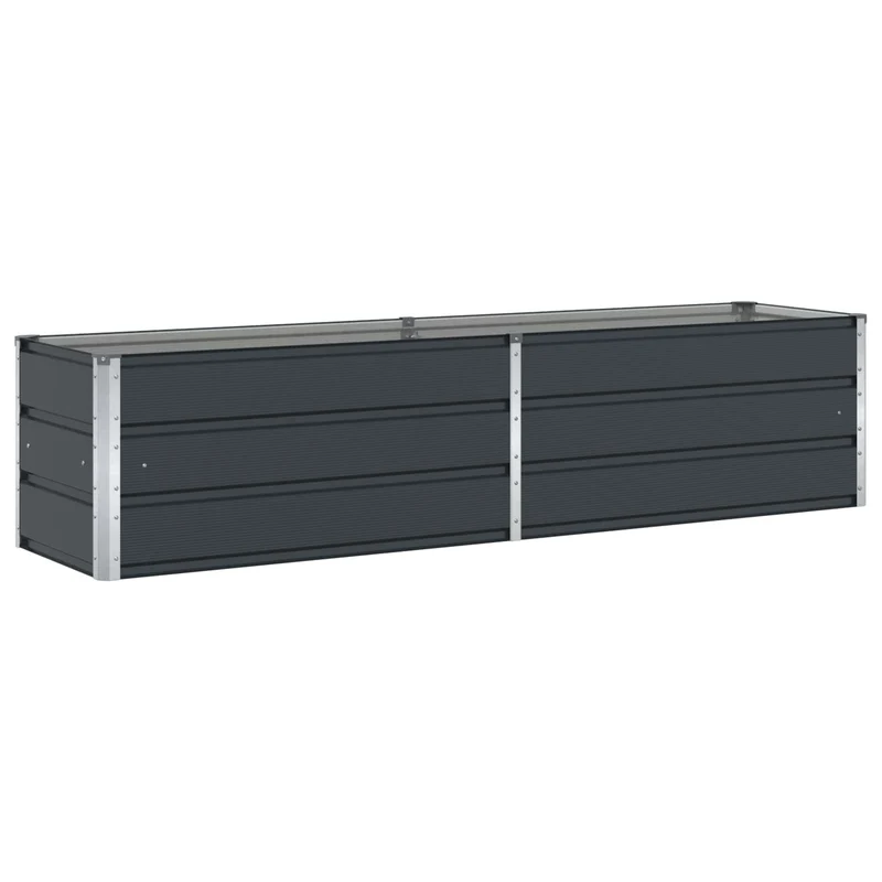 Jardinera Antracita 195 X 50 X 45 Cm Acero Galvanizado