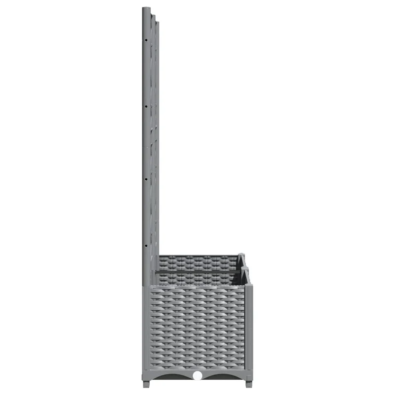 Macetero De Jardín Gris Claro 80 X 40 X 136 Cm