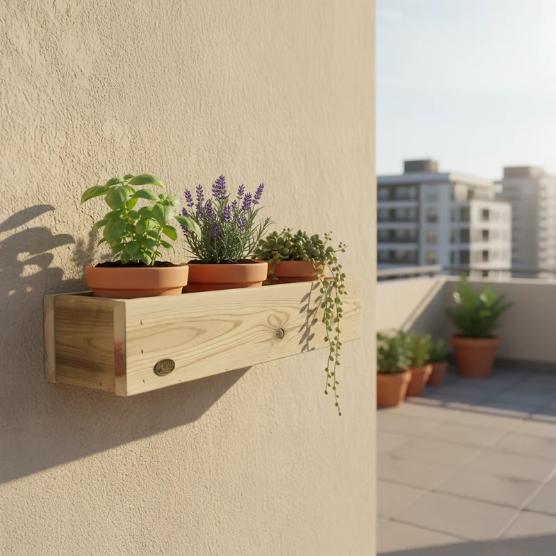 Jardinera Vertical Stand Line 1B Madera Tratada Exterior Hortalia