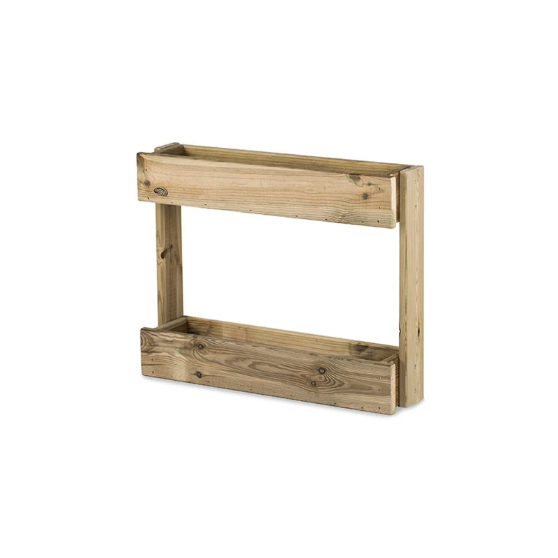 Jardinera Vertical Stand Line Wall 2B Madera Tratada Exterior Hortalia