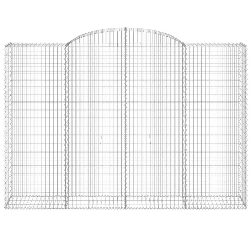 Cestas De Gaviones 12 Uds Forma De Arco Hierro 300x50x200/220cm