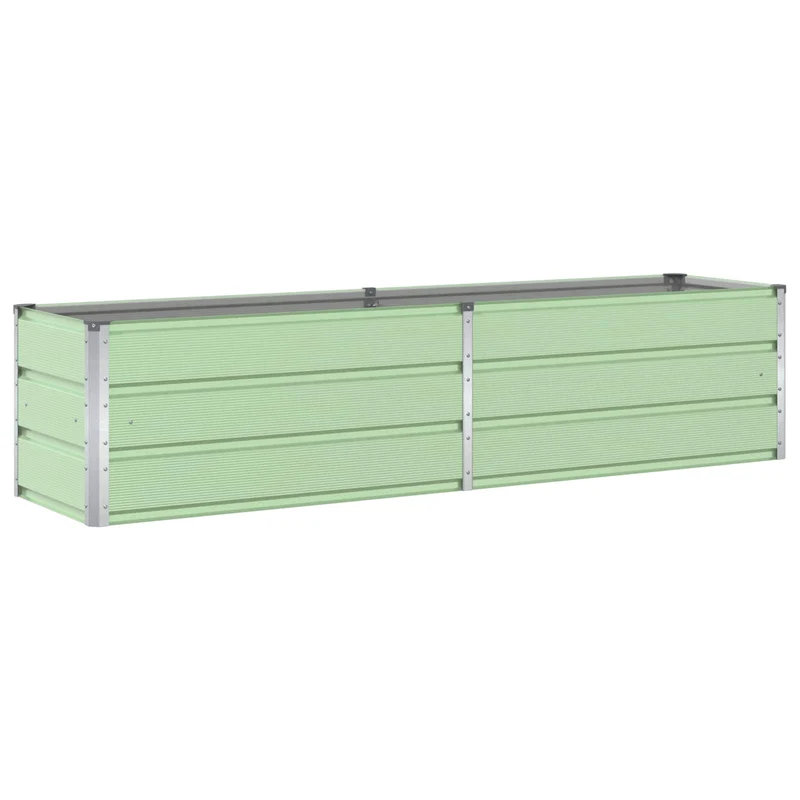 Jardinera Verde Pastel 195 X 50 X 45 Cm Acero Galvanizado