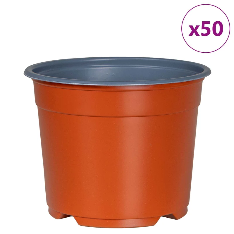 Maceta Redonda Para Flores 50 Uds. Terracota Ø 10 X 8 Cm