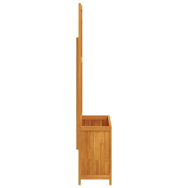 Jardinera Con Enrejado Y Estante Acacia Maciza 100x32x165 Cm