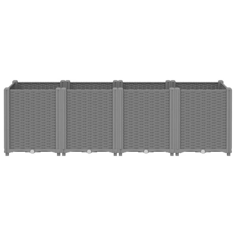 Jardinera Pp Gris Claro 160x40x53 Cm