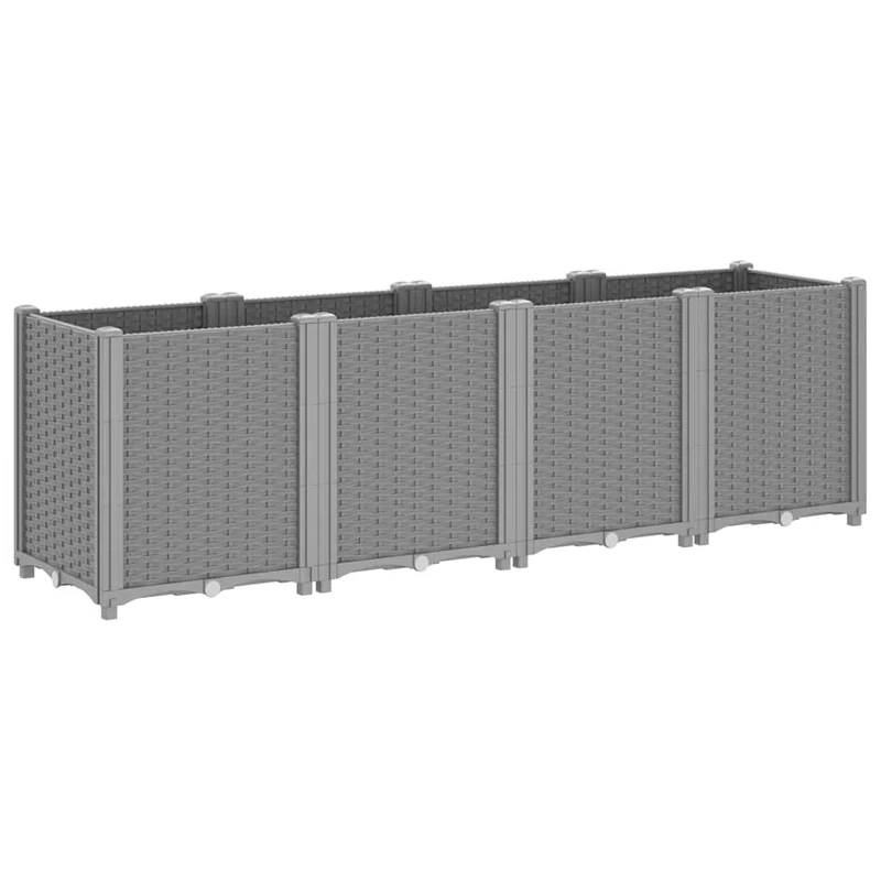 Jardinera Pp Gris Claro 160x40x53 Cm