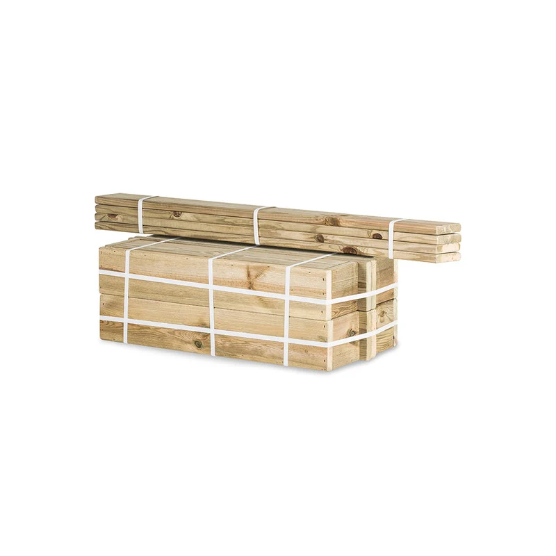 Jardinera Vertical Madera Tratada Exterior Stand Line Island KD 4B Hortalia