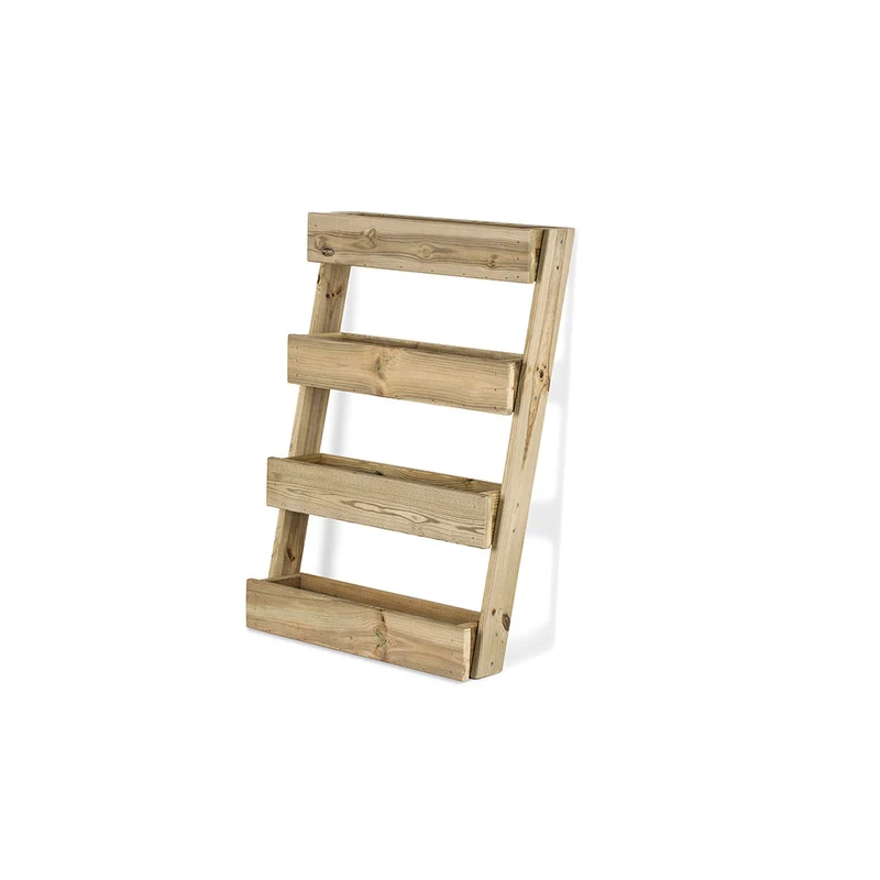 Jardinera Vertical Stand Line Floor 4B Madera Tratada Exterior Hortalia