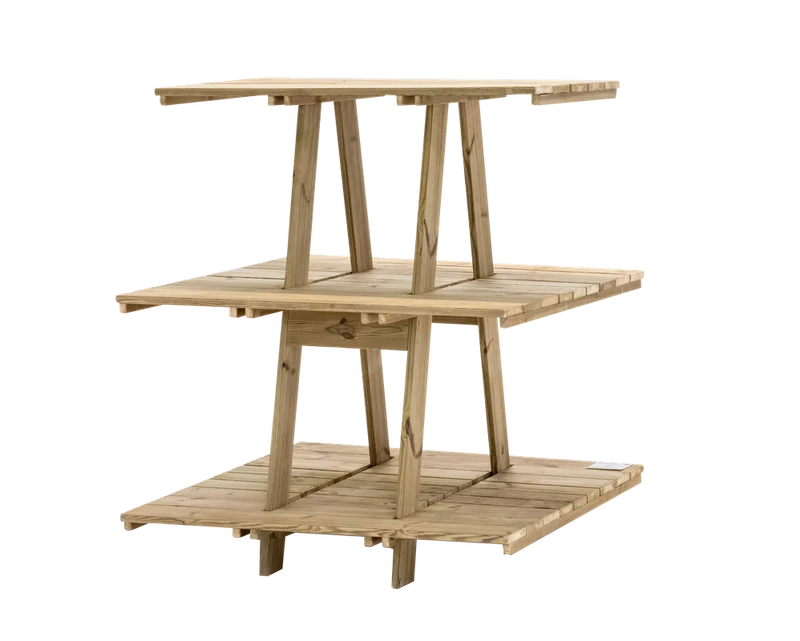 Estantería Expositor De Madera Para Plantas Grow Hortalia