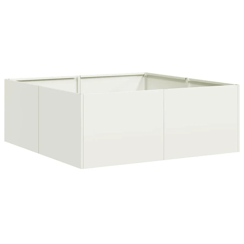 Jardinera Acero Blanco 80x80x30 Cm