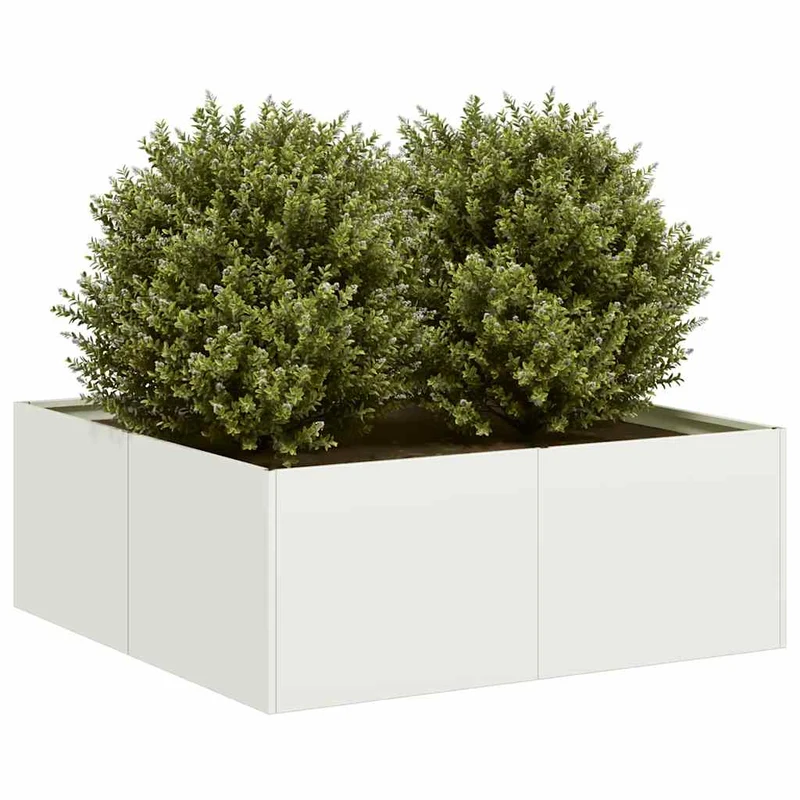 Jardinera Acero Blanco 80x80x30 Cm