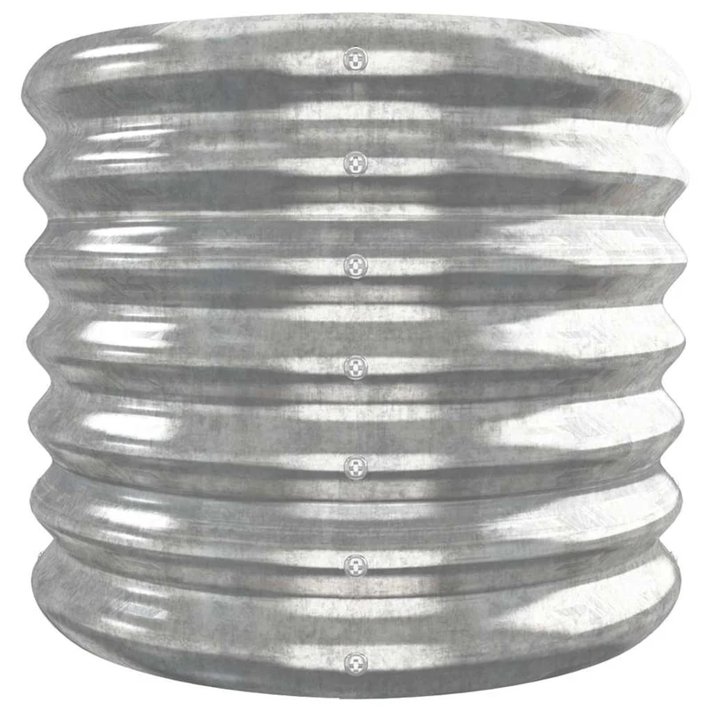 Jardinera Arriate Acero Galvanizado Plata 332x40x36 Cm