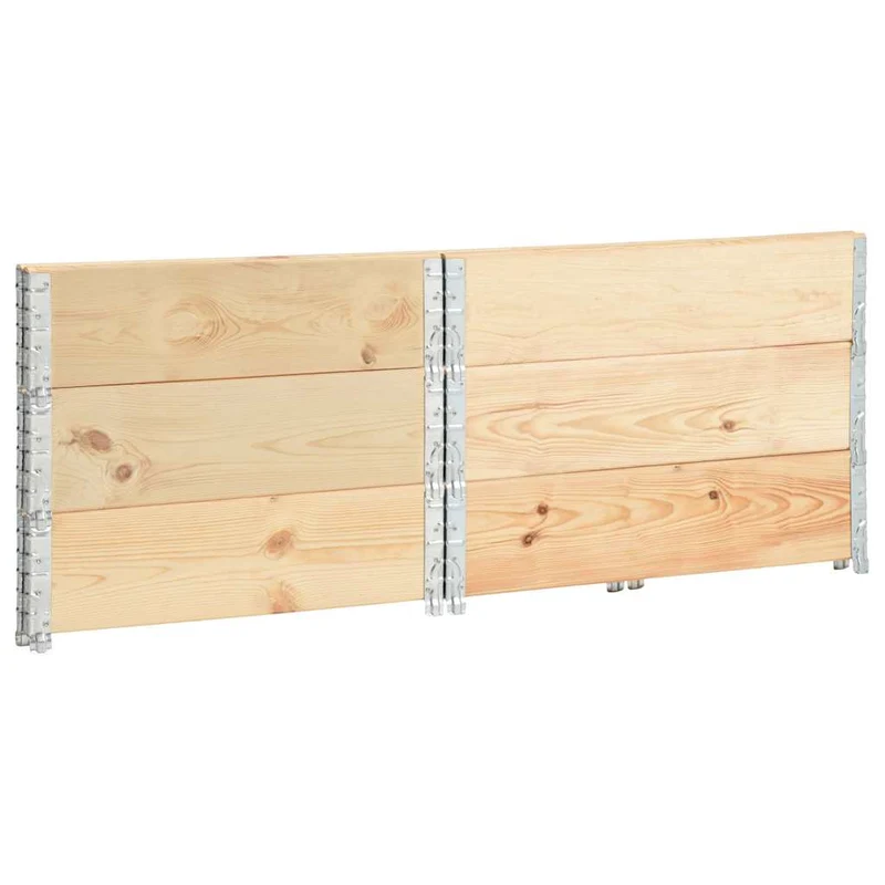 Arriates De Madera Maciza De Pino 3 Unidades 100x100 Cm