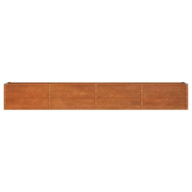 Arriate Oxidado De Acero Corten 320x40x45 Cm
