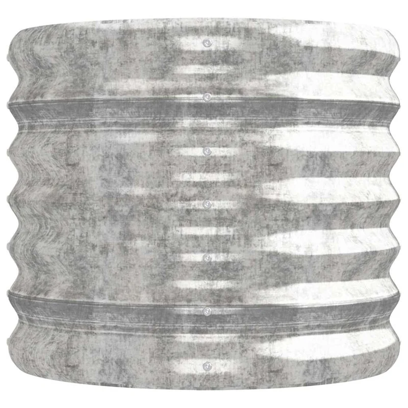 Jardinera Arriate Acero Galvanizado Plata 224x40x36 Cm