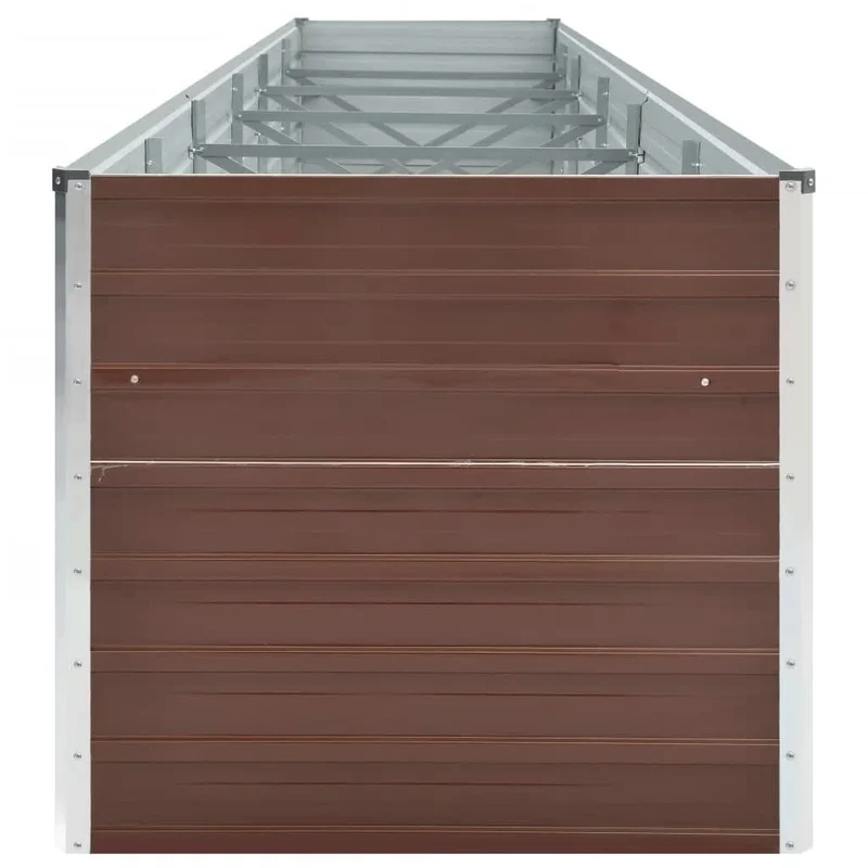 Arriate De Jardín De Acero Galvanizado Marrón 480x80x77 Cm