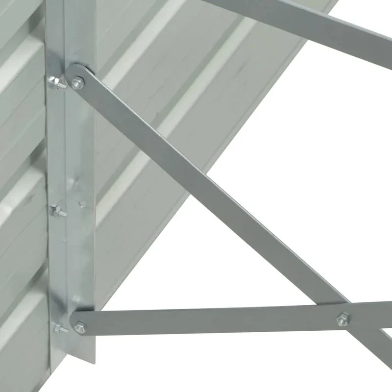 Arriate De Jardín De Acero Galvanizado Marrón 480x80x77 Cm