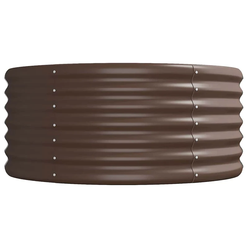 Jardinera Arriate Acero Galvanizado Marrón 440x80x36 Cm