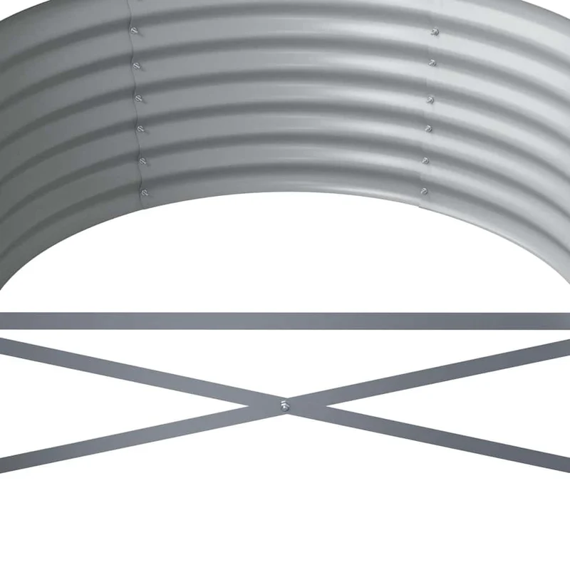 Jardinera Arriate Acero Galvanizado Marrón 440x80x36 Cm