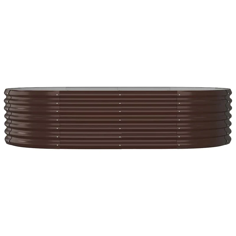 Jardinera Arriate Acero Galvanizado Marrón 152x80x36 Cm