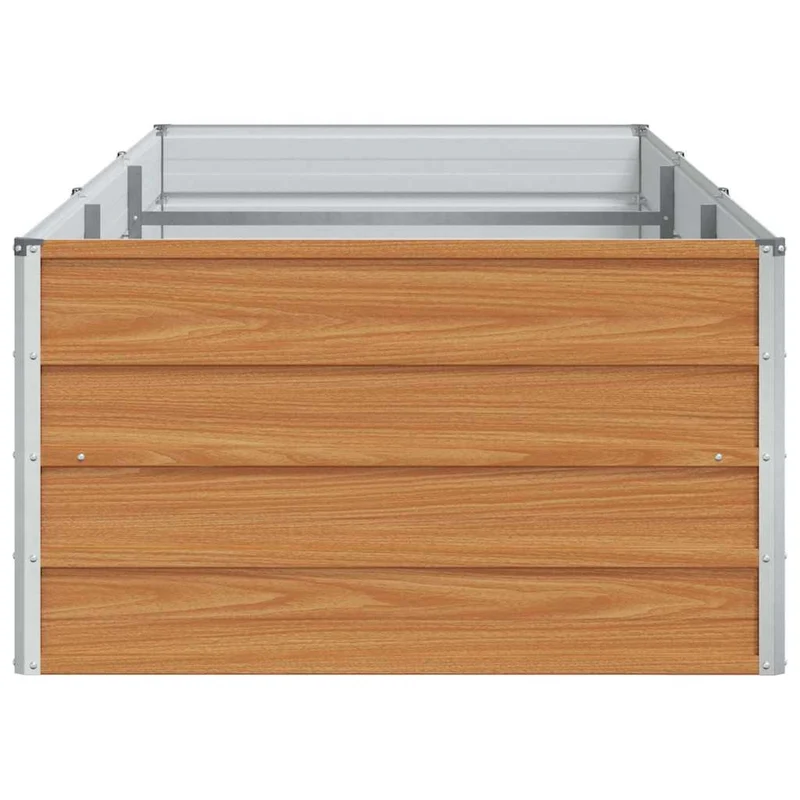 Arriate Elevado Marrón Claro 240 X 80 X 45 Cm Acero Galvanizado