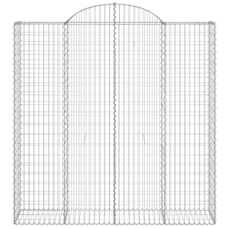 Cestas De Gaviones 6 Uds Forma De Arco Hierro 200x50x200/220 Cm