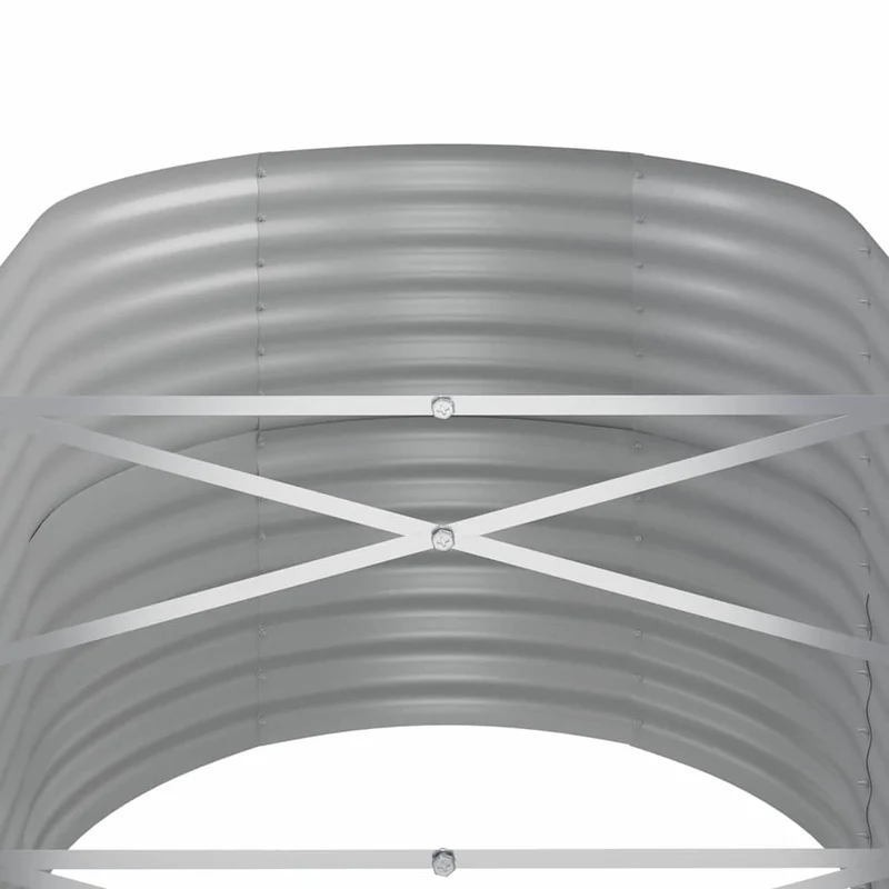 Jardinera Arriate Acero Galvanizado Marrón 440x80x68 Cm
