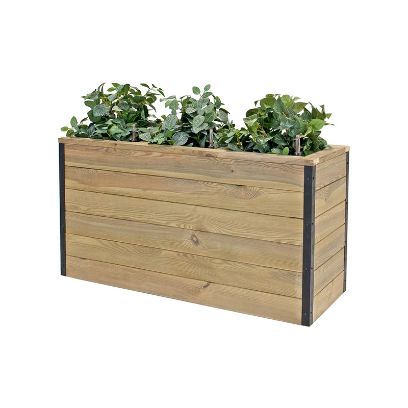 Jardinera De Madera Con Autorriego 110x40x60 Cm Nidum Hortalia