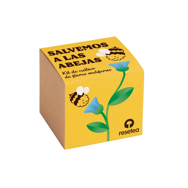 Salvemos a las Abejas – Kit Flores Melíferas con Bomba de Semillas, Regalo Educativo - Resetea