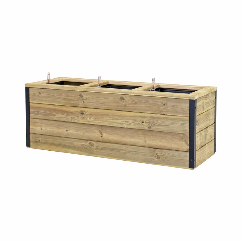 Jardinera De Madera Con Autorriego 110x40x40 Cm Nidum Hortalia