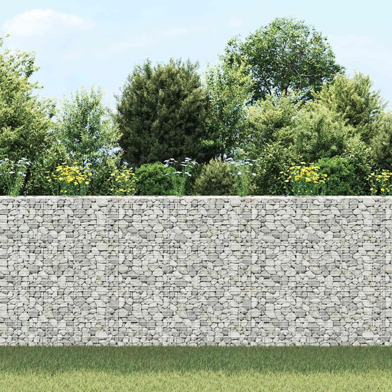 Arriates De Gaviones 3 Unidades Hierro 30x30x150 Cm