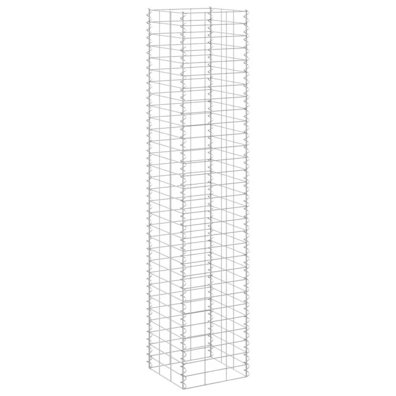 Arriates De Gaviones 3 Unidades Hierro 30x30x150 Cm
