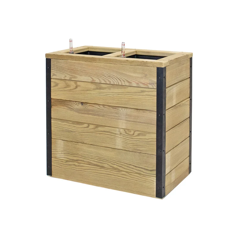 Jardinera De Madera Con Autorriego 60x34x60 Cm Nidum Hortalia