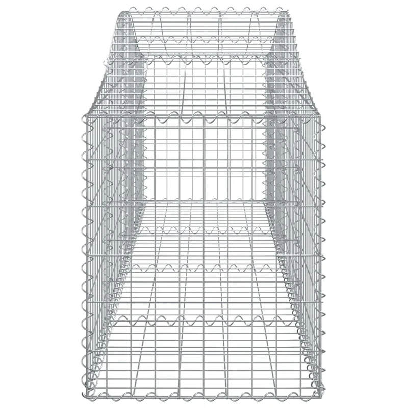 Cestas De Gaviones 50 Uds Forma De Arco Hierro 200x50x60/80 Cm