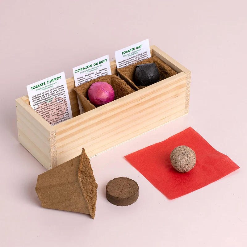 Mini Huerto de Tomates Cherry, Corazón de Buey y RAF | Huerto Urbano Fácil - Resetea
