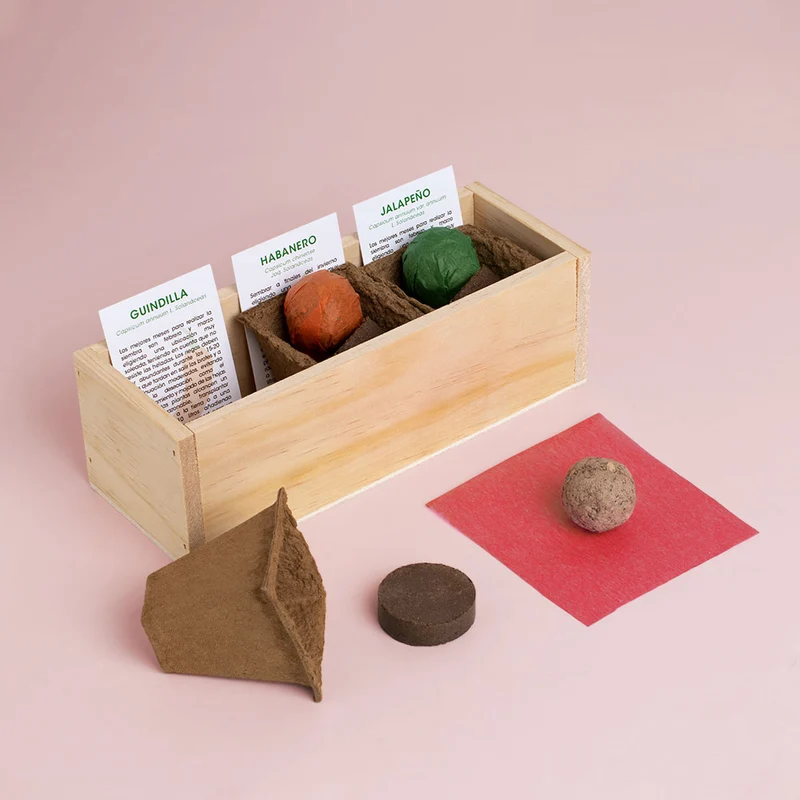 Kit Autocultivo Picantes Guindilla, Habanero y Jalapeño | Regalo Gourmet - Resetea