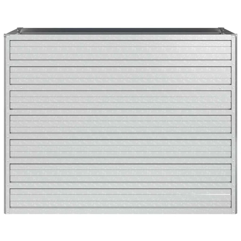 Arriate De Acero Galvanizado Plateado 100x40x77 Cm