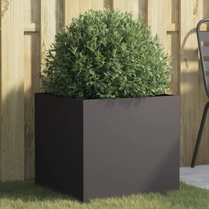 Jardinera Acero Negro 49x47x46 Cm