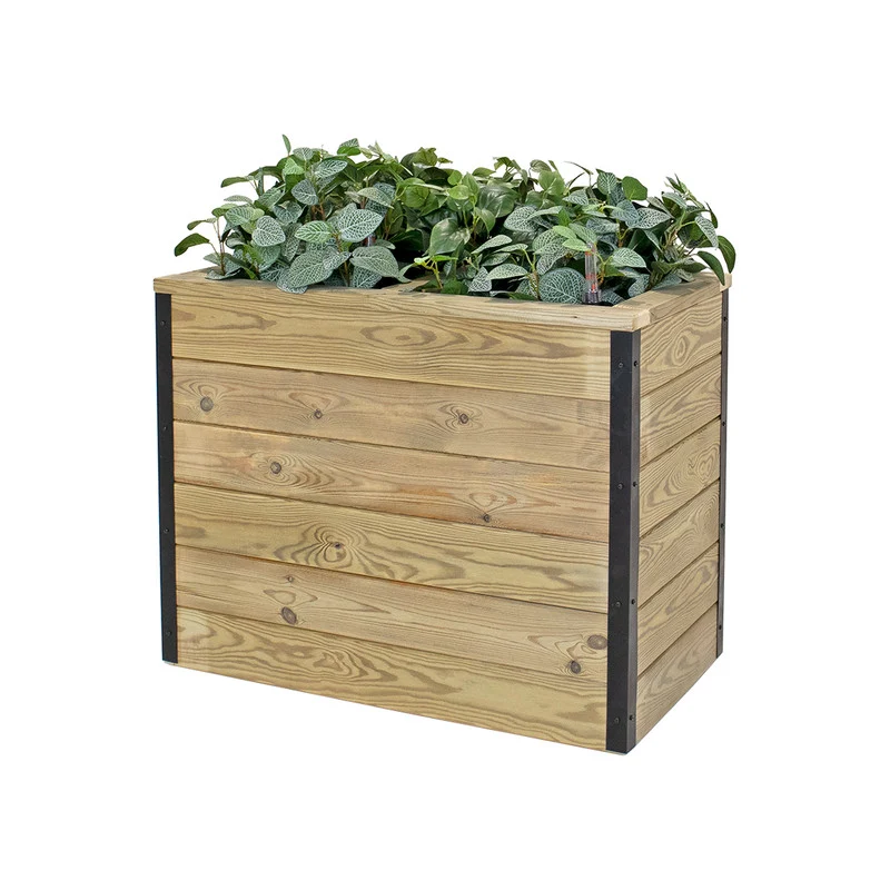 Jardinera De Madera Con Autorriego 75x40x60 Cm Nidum Hortalia