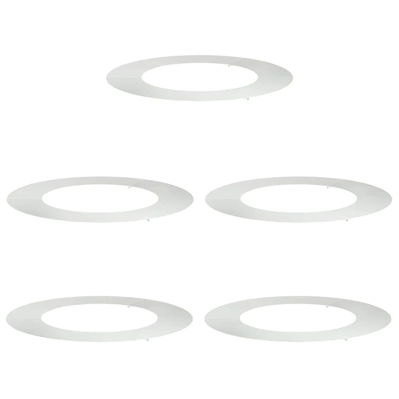 Adecuado Para Anillos De Árbol Plano 5 Uds. Plateado Ø50/80 Cm