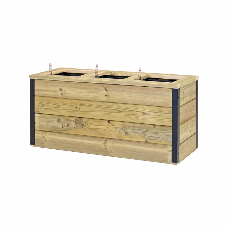 Jardinera De Madera Con Autorriego 86x34x40 Cm Nidum Hortalia